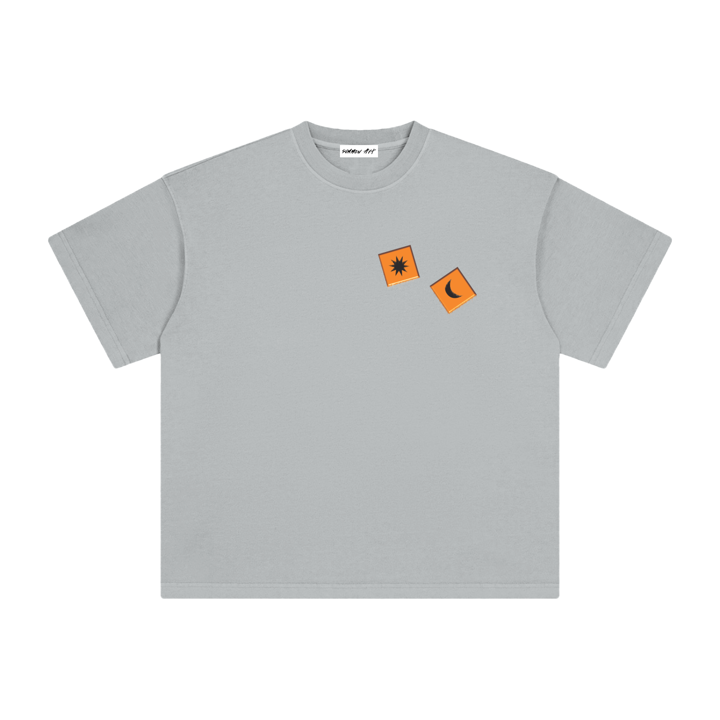 Orange Dice with Logo on Back Vintage Washed Tee