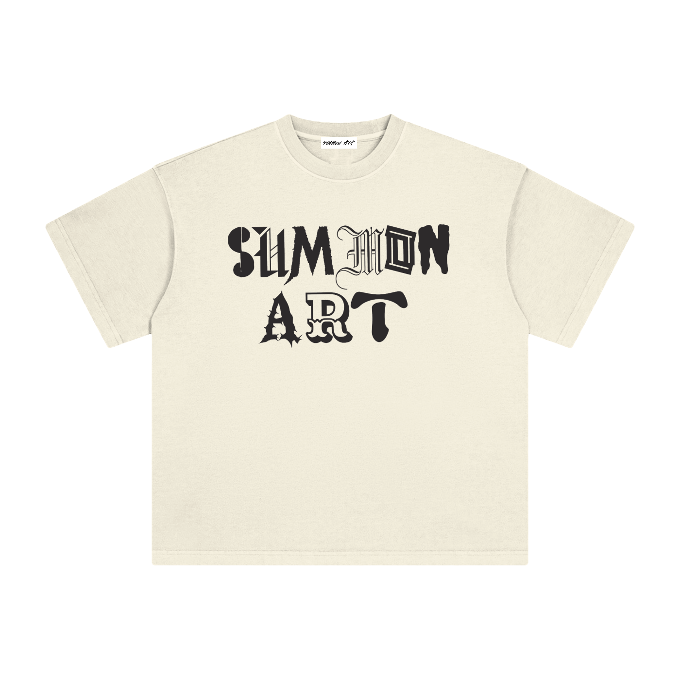 Essential Black & White Logo Vintage Washed Tee