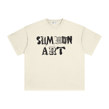 Essential Black & White Logo Vintage Washed Tee