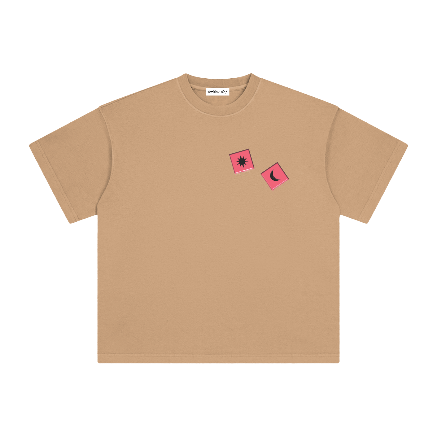 Pink Dice with Logo on Back Vintage Washed Tee