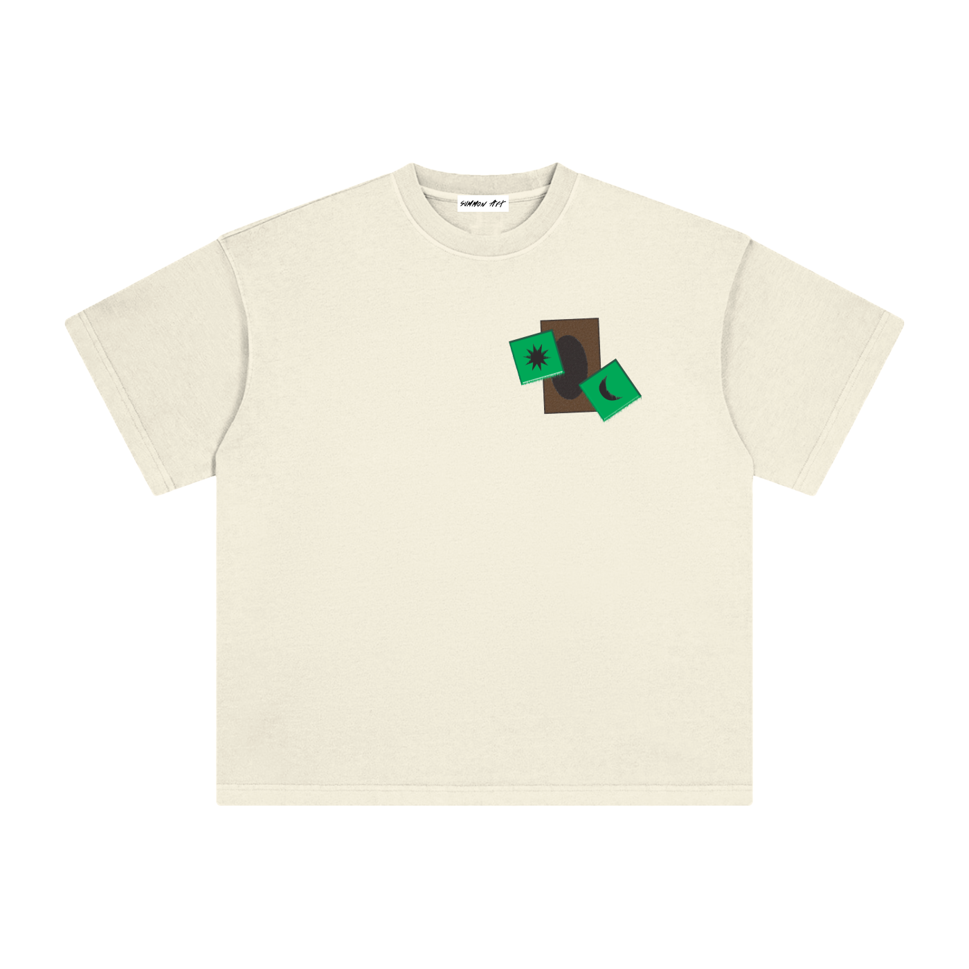 Card & Green Dice with Logo on Back Vintage Washed Tee