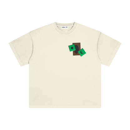 Card & Green Dice with Logo on Back Vintage Washed Tee