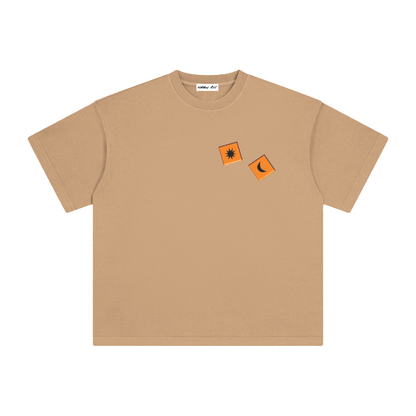 Orange Dice with Logo on Back Vintage Washed Tee